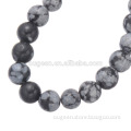 Wholesale Semi-precious gemstone round black and white Alabaster Gemstone Beads for Jewelry Making